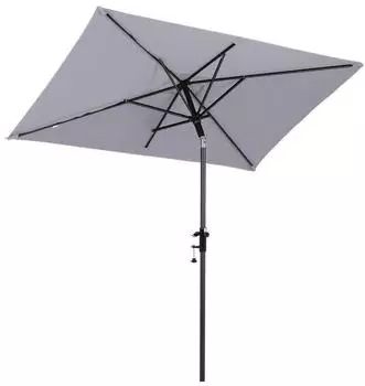 Sekey Balkonschirm 200 x 125 cm Rechteckig hellgrau