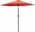 DCB Garden Round straight parasol 270 cm Terracotta