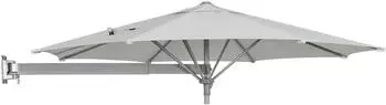 Braun Ampelschirm &Oslash; 245 cm Grau-Silber