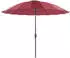 Beliani Sonnenschirm Stoff ⌀ 255 cm Rund Aluminiumgestell Rot