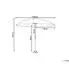 Beliani Sonnenschirm Stoff ⌀ 255 cm Rund Aluminiumgestell Rot