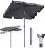 Sekey Balkonschirm 2-in-1 Set 200x125cm grau