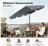 Sekey Balkonschirm 2-in-1 Set 200x125cm grau