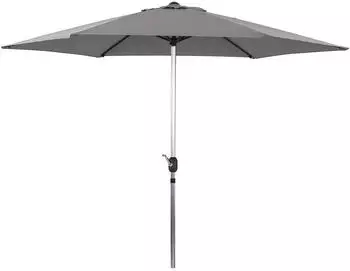 Habitat et Jardin Round straight parasol 300 cm Grey