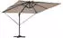 vidaXL Freischwinger Roma-Parasol mit LEDs 286x285x270 cm Aluminium Taupe (42003354)