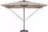 vidaXL Freischwinger Roma-Parasol mit LEDs 286x285x270 cm Aluminium Taupe (42003354)