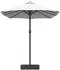 vidaXL Gartenparasol 385 x 209 x 244 cm Stoff Sand (42003283)