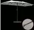 vidaXL Gartenparasol 385 x 209 x 244 cm Stoff Sand (42003283)