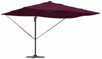 vidaXL Sonnenschirm mit Schloss Bordeauxrot 352 x 251 x 265 cm