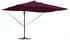 vidaXL Freischwingender Roma LED 352x251x265 cm Aluminium Bordeaux Rot (42003333)