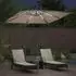 vidaXL Bananenschirm mit Schloss 249 x 249 x 250 cm Taupe (42003402)