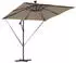 vidaXL Bananenschirm mit Schloss 249 x 249 x 250 cm Taupe (42003402)