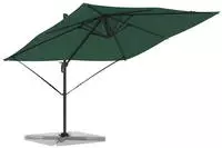 vidaXL Roma Parasol Gr&uuml;n 286 x 284 x 265 cm Aluminium und Polyester