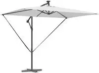 vidaXL Sonnenschirm Sand 294 x 200 x 270 cm Polyester und Aluminium