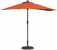 vidaXL Garten-Sonnenschirm Terrakotta 294 x 150 x 223 cm