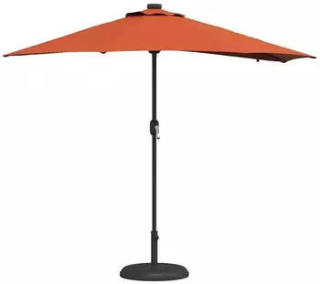 vidaXL Gartenparasol 294 x 150 x 223 cm Stoff Terrakotta (42003264)