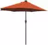 vidaXL Gartenparasol 294 x 150 x 223 cm Stoff Terrakotta (42003264)