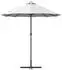 vidaXL Gartenparasol Sandfarbe 380 x 196 x 235 cm (42003367)