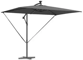 vidaXL Auskragender Bananenschirm Anthrazit 294 x 200 x 254 cm (42003393)