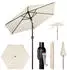 Woltu Strandschirm UV-beständig 45° knickbar Beige 300cm