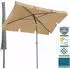 QUICK STAR Balkon Sonnenschirm 200x125cm Rechteckig Knickbar mit Schutzhülle Sand