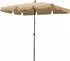 QUICK STAR Balkon Sonnenschirm 200x125cm Rechteckig Knickbar mit Schutzhülle Sand