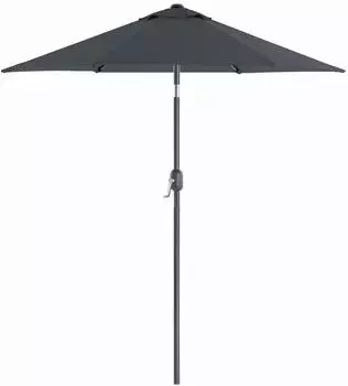 Songmics Sonnenschirm 210cm UPF 50+, beidseitig 30&deg; knickbar, Grau (GPU202G01)