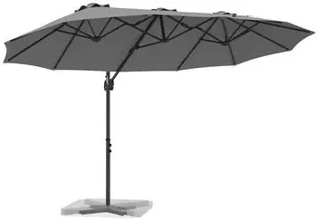 vidaXL Garten-Kantilever-Pergola Anthrazit 372x198x243cm