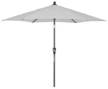 Siena Garden FAGUS Mittelstockschirm Kurbel Ø 250 cm grau / anthrazit (W30080)