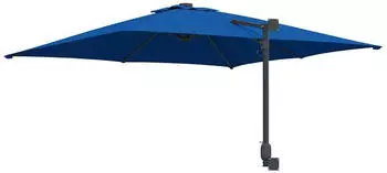 Helloshop26 Neigbarer Gartenschirm 248,5x247,5cm Polyester Azurblau (02_0058641)