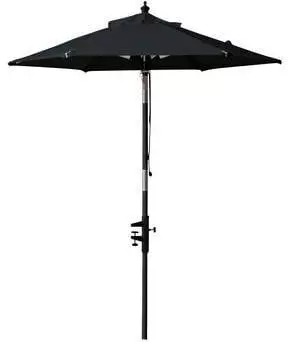 Cinas Mood/Ellen Sonnenschirm Ø180cm, Holzwerkstoff, Schwarz (9255912)