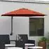 vidaXL Terrassenumbrella Terracotta Aluminiumrahmen Polyesterdach Groß (42003232)