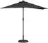vidaXL Gartenparasol 294 x 150 x 223 cm Stoff Schwarz (42003265)