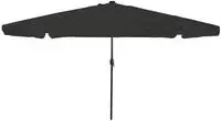 vidaXL Garten-Sonnenschirm Schwarz 395 x 395 x 245 cm Polyester