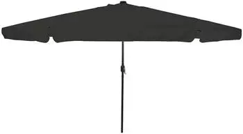 vidaXL Gartenschirm mit LED-Lichtern 395x245 cm Schwarz (42003650)