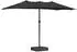 vidaXL Gartenparasol 385 x 209 x 244 cm Stoff Schwarz (42003289)
