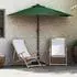 vidaXL Gartenparasol 294 x 150 x 223 cm Stoff Grün (42003260)