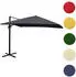 Mendler Gastronomie-Schirm HWC-A96 3x4m (Ø5m) Polyester Alu/Stahl anthrazit/grau