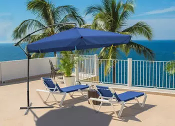 Garden Pleasure Ampelschirm &Oslash; 300 cm BLAU