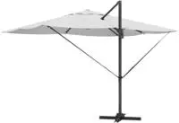 vidaXL Sonnenschirm Sand 351 x 250 x 253 cm Polyester und Aluminium