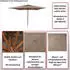 Mendler HWC-C57b Gastronomie-Sonnenschirm Holz/Polyester eckig 4x4m anthrazit (120498)