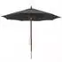 MCW Gastronomie Holz-Sonnenschirm rund Ø4m Polyester/Holz anthrazit (MCW-C57b)