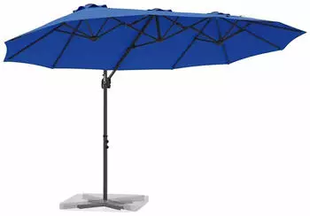 vidaXL Garten-Kantilever-Pergola Azurblau 372x198x243cm (42003380)