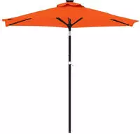 vidaXL Sonnenschirm mit Stahlmast Terracotta 225x225x212 cm