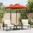 vidaXL mit Stahlmast 225x225x212 cm Terracotta (4005063)