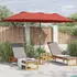 vidaXL Gartenparasol 380 x 196 x 235 cm Terrakotta (42003374)