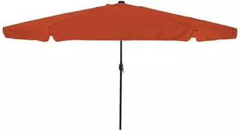 vidaXL Gartenumbrella mit LED-Lichtern &oslash;395x245 cm Terracotta (42003649)