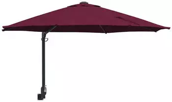 vidaXL Terrassenschirm Polyester Gro&szlig; Zusammenklappbar Burgunderrot (42003231)