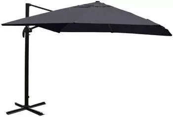 MCW Ampelschirm A96 3x3m Polyester Alu/Stahl anthrazit, drehbar (A96)