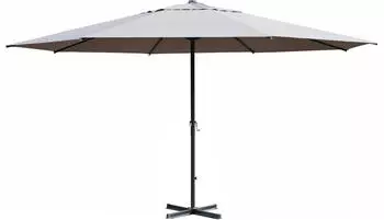 Gardissimo Gigante Sonnenschirm &Oslash;500cm Hellgrau, Rund, UV-Schutz 50+
